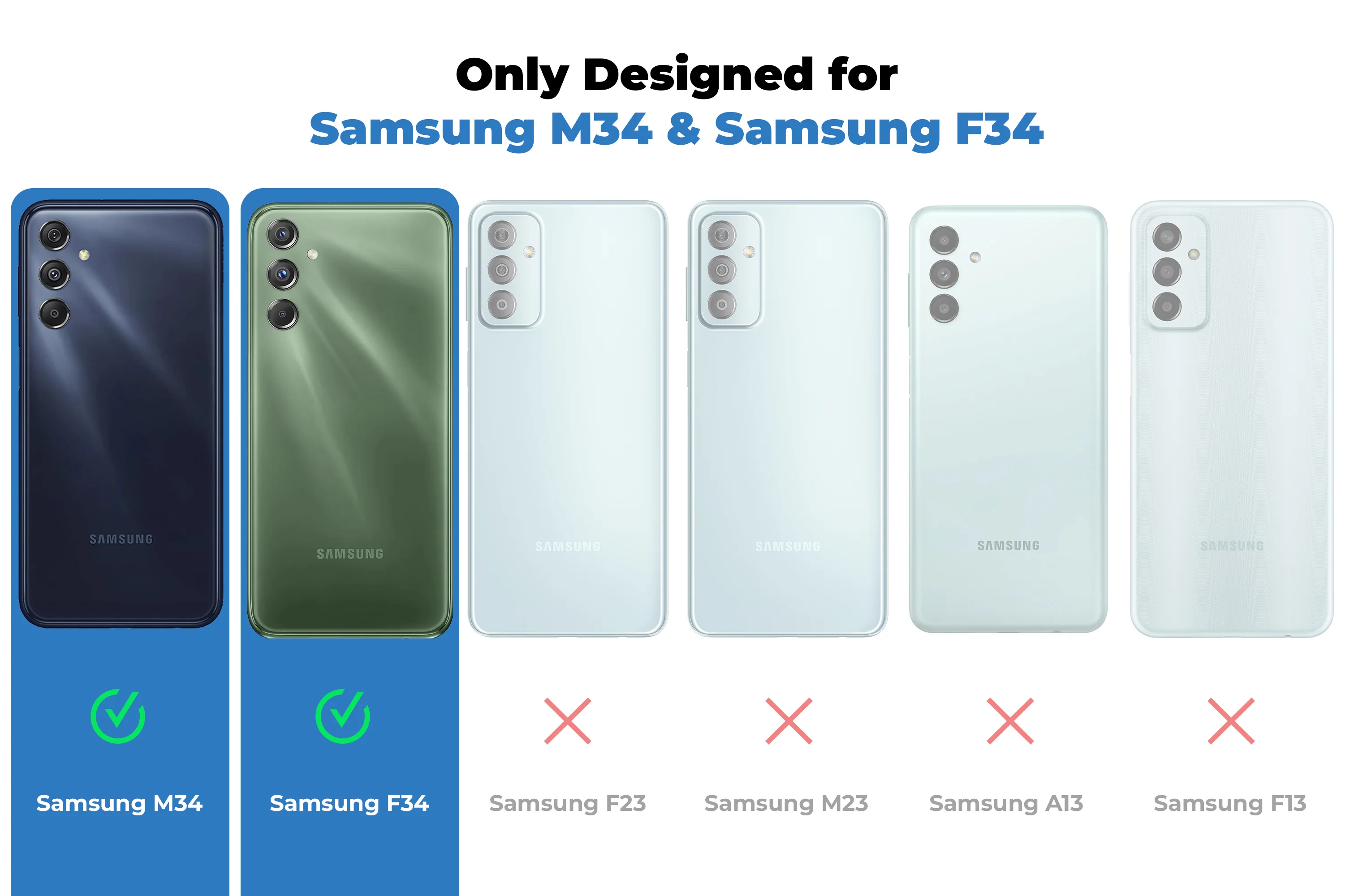 Denim Jeans Cloth Back Cover Case for Samsung M34 5G - Image 20