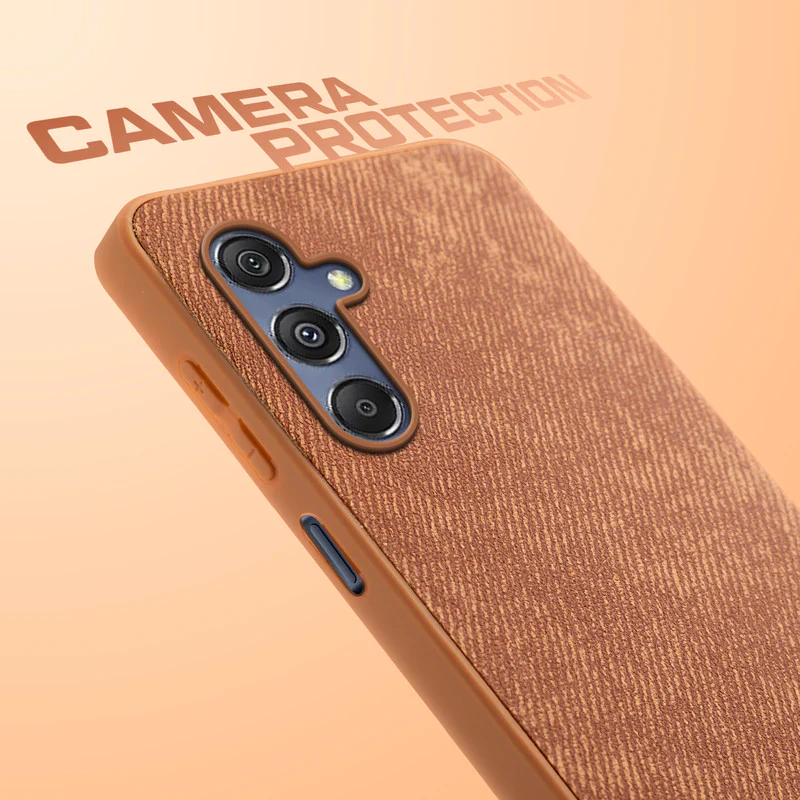 Denim Jeans Cloth Back Cover Case for Samsung M34 5G - Image 34