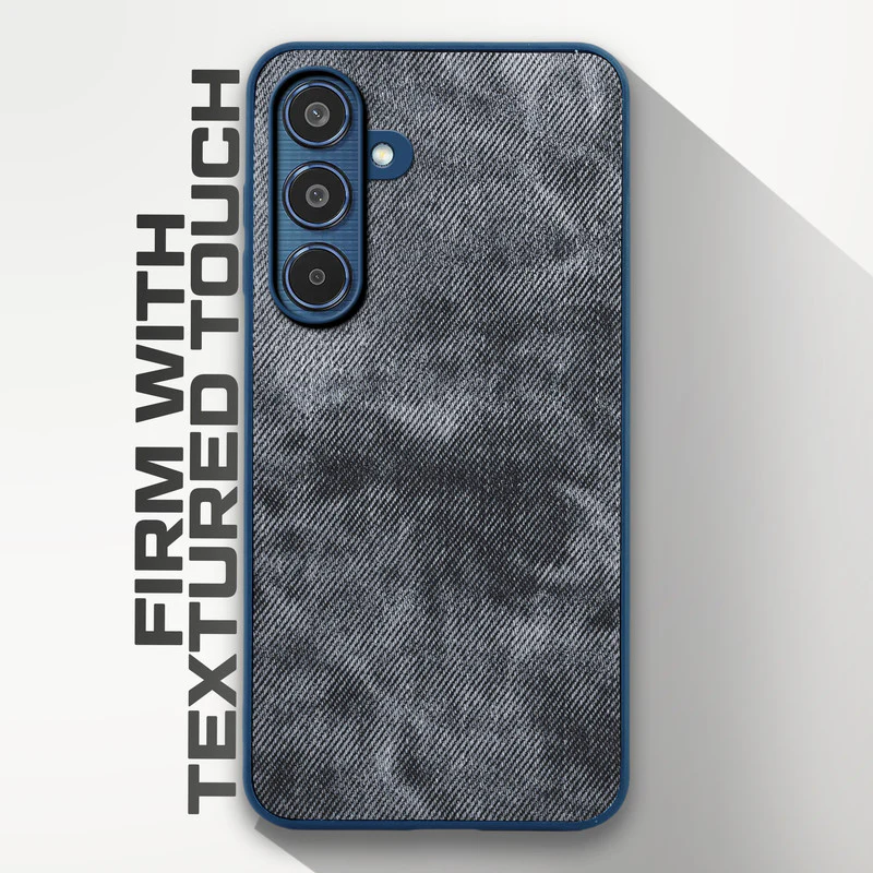 Denim Jeans Cloth Back Cover Case for Samsung M35 5G - Image 11