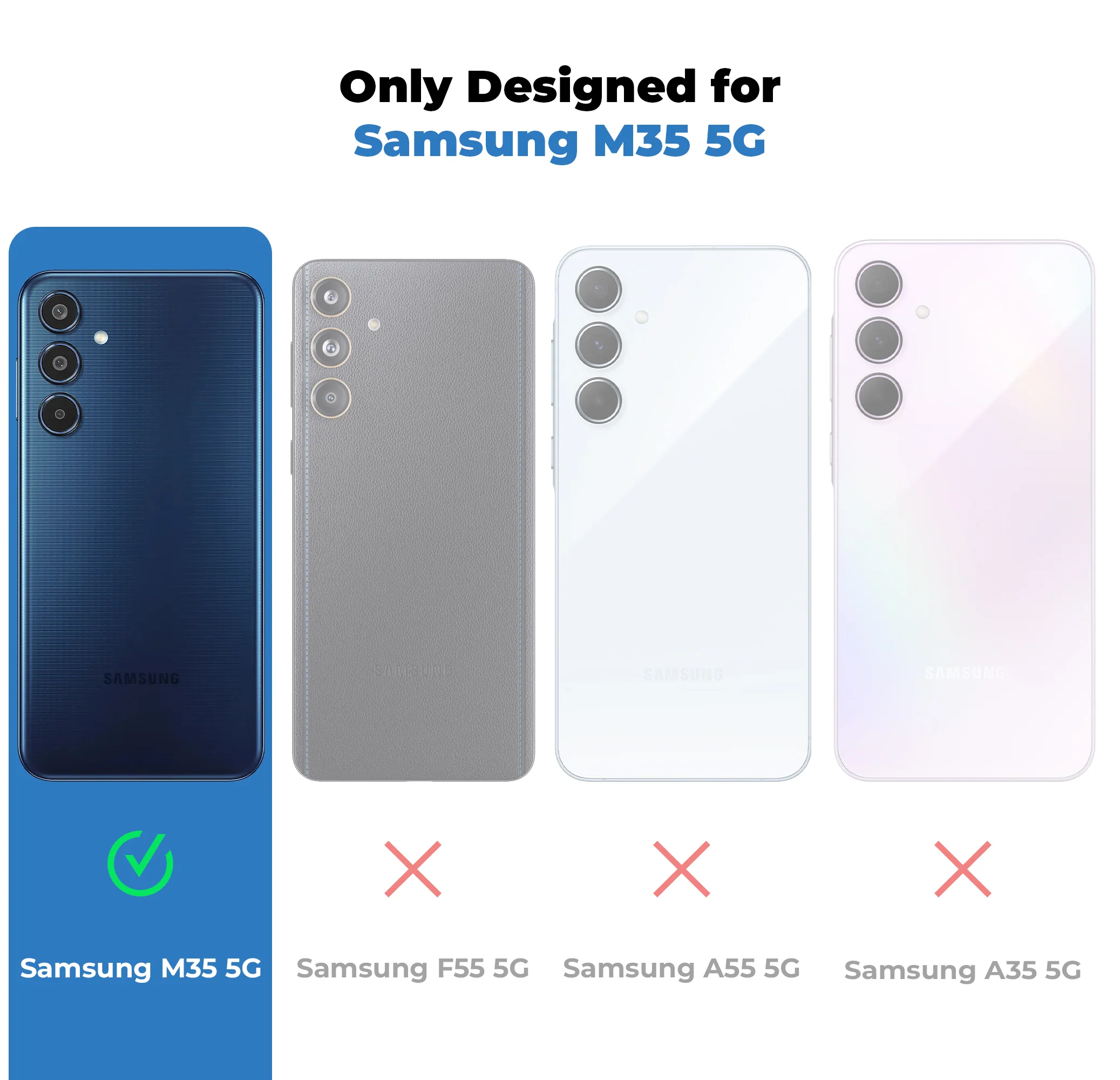 Denim Jeans Cloth Back Cover Case for Samsung M35 5G - Image 14