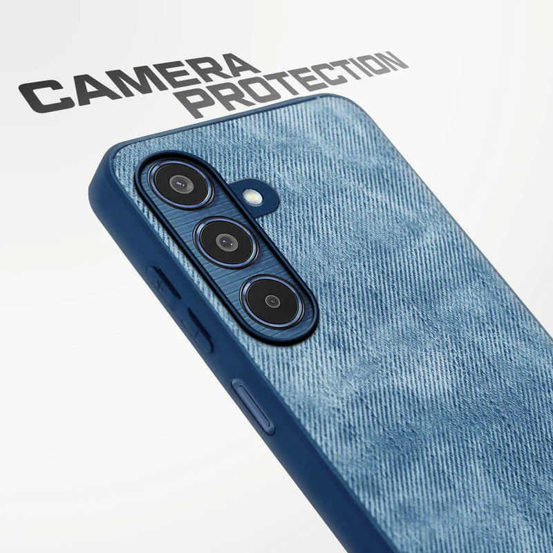 Denim Jeans Cloth Back Cover Case for Samsung M35 5G - Image 16