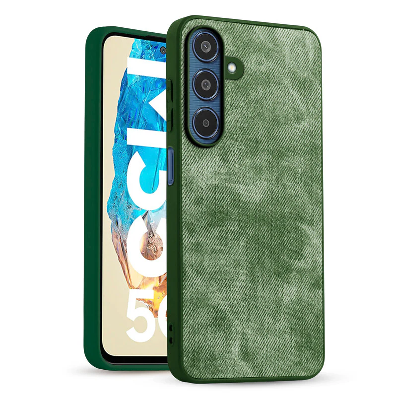 Denim Jeans Cloth Back Cover Case for Samsung M35 5G - Image 19