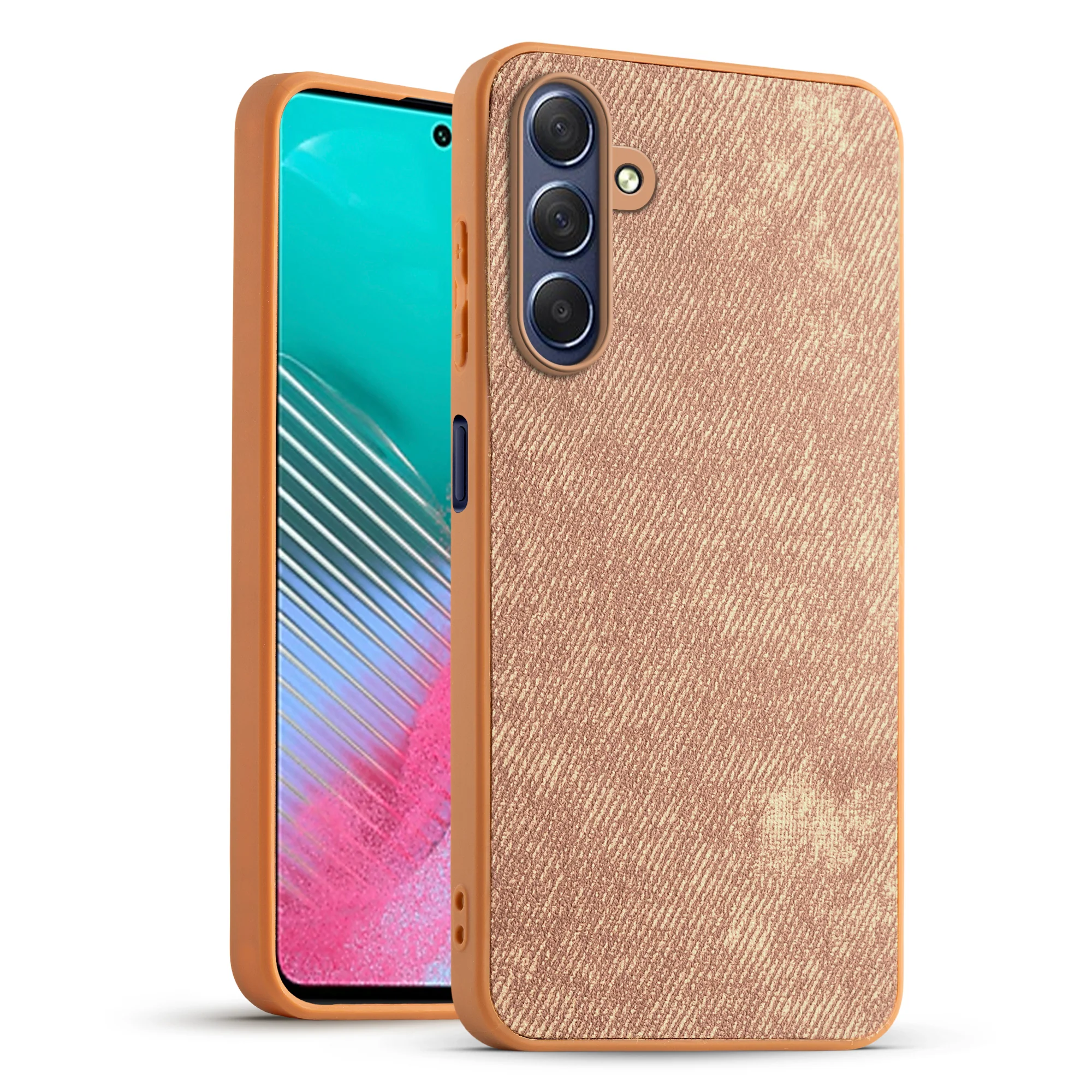 Denim Jeans Cloth Back Cover Case for Samsung M54 5G - Image 25