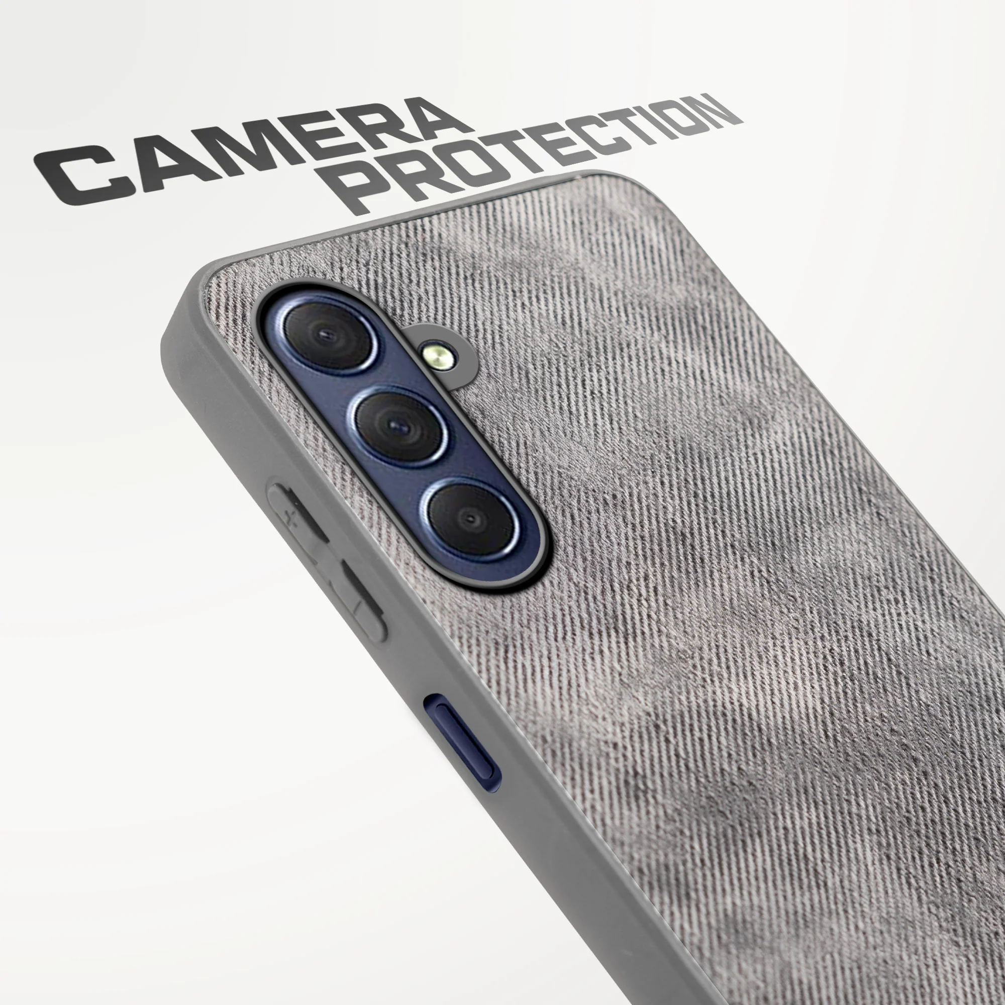 Denim Jeans Cloth Back Cover Case for Samsung M54 5G - Image 40