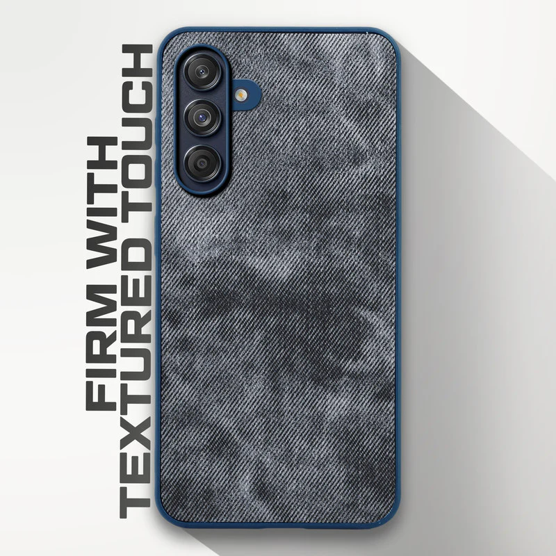 Denim Jeans Cloth Back Cover Case for Samsung M55 5G - Image 11