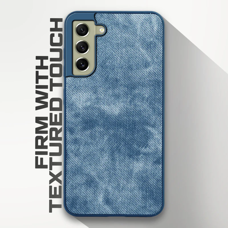 Denim Jeans Cloth Back Cover Case for Samsung S21 FE 5G - Image 17
