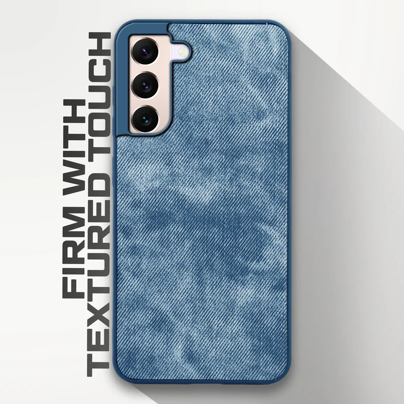 Denim Jeans Cloth Back Cover Case for Samsung S22 5G - Image 17