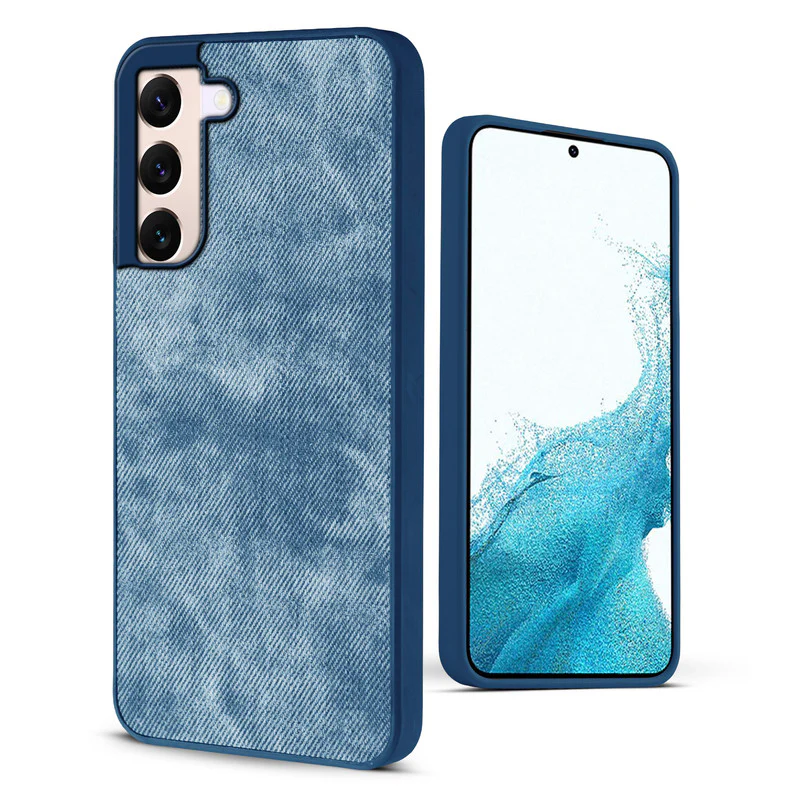 Denim Jeans Cloth Back Cover Case for Samsung S22 5G - Image 18