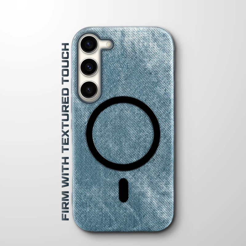 Classic Denim Finish Back Case For Samsung S23 5G With Wireless Charging Support Support - Image 16