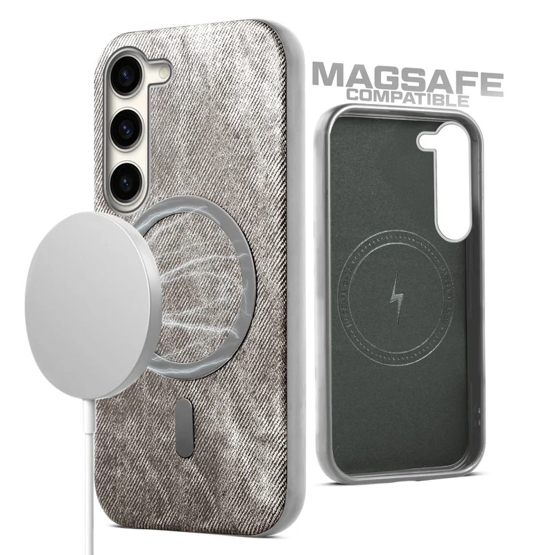 Classic Denim Finish Back Case For Samsung S23 5G With Wireless Charging Support Support - Image 27