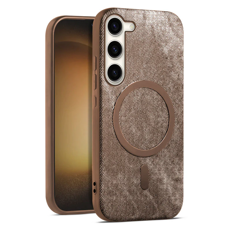 Classic Denim Finish Back Case For Samsung S23 5G With Wireless Charging Support Support - Image 7