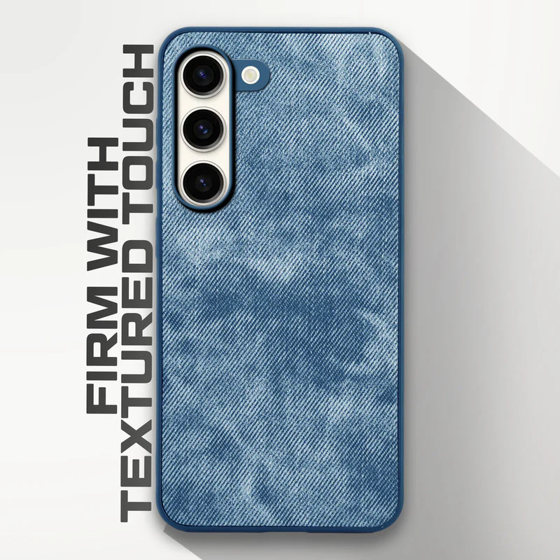Denim Jeans Cloth Back Cover Case for Samsung S23 5G - Image 17