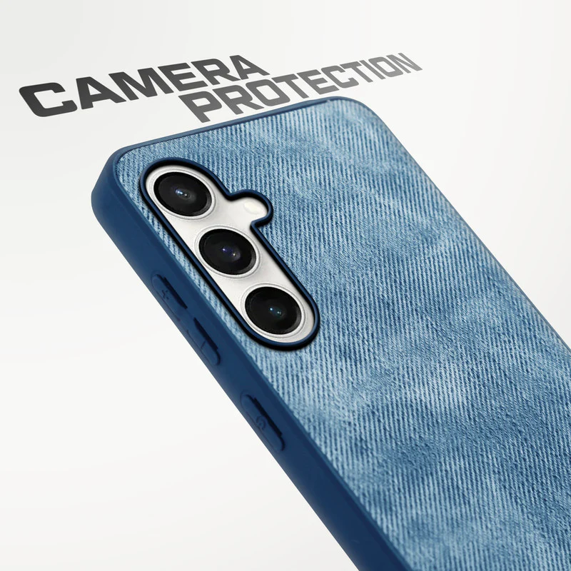 Denim Jeans Cloth Back Cover Case for Samsung S23 FE 5G - Image 16