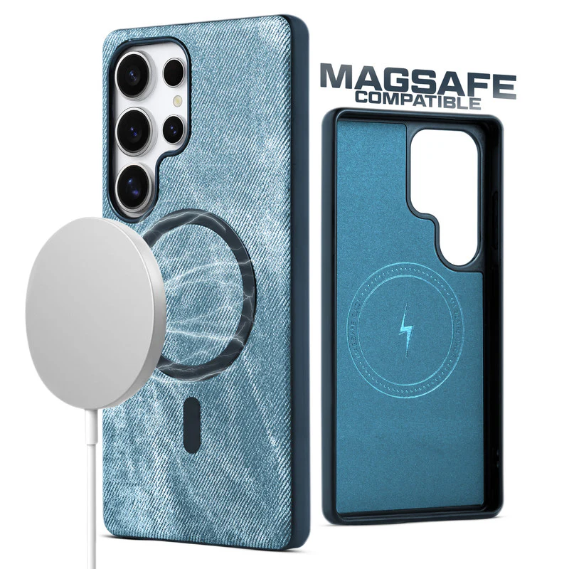 Classic Denim Finish Back Case For Samsung S23 Ultra 5G With Wireless Charging Support Support - Image 15