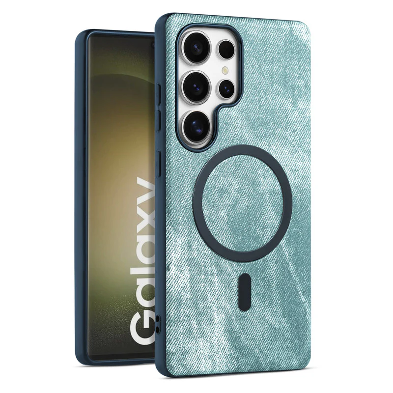 Classic Denim Finish Back Case For Samsung S23 Ultra 5G With Wireless Charging Support Support - Image 31