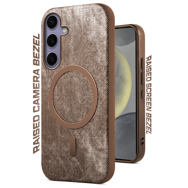Classic Denim Finish Back Case For Samsung S24 5G With Wireless Charging Support Support - Image 12