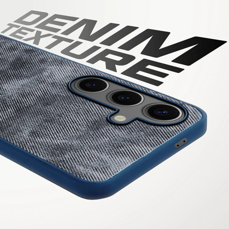 Denim Jeans Cloth Back Cover Case for Samsung S24 5G - Image 9