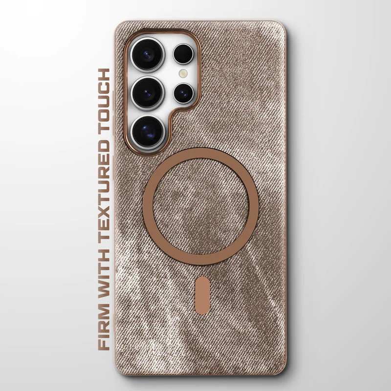 Classic Denim Finish Back Case For Samsung S24 Ultra 5G With Wireless Charging Support Support - Image 10
