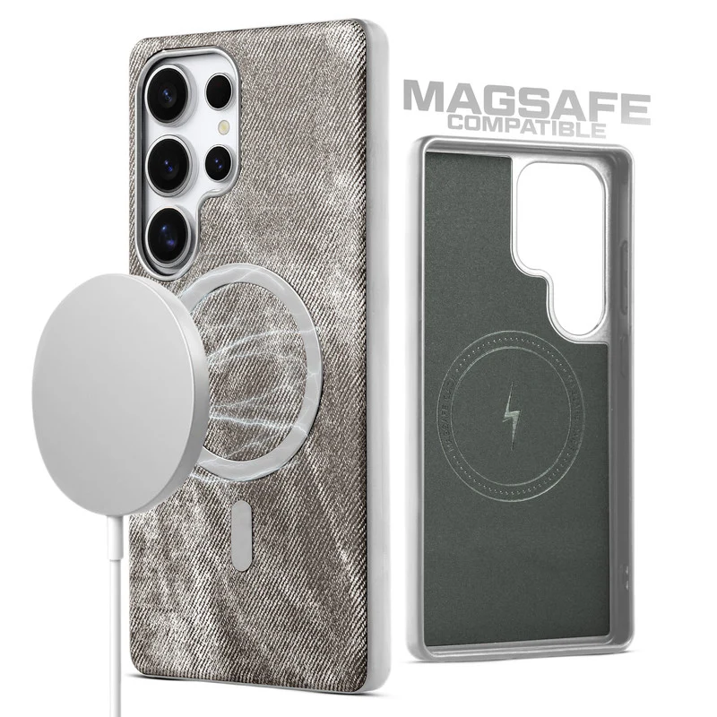 Classic Denim Finish Back Case For Samsung S24 Ultra 5G With Wireless Charging Support Support - Image 27