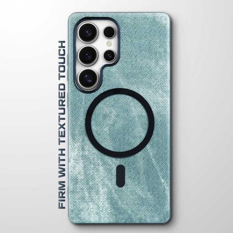 Classic Denim Finish Back Case For Samsung S24 Ultra 5G With Wireless Charging Support Support - Image 34