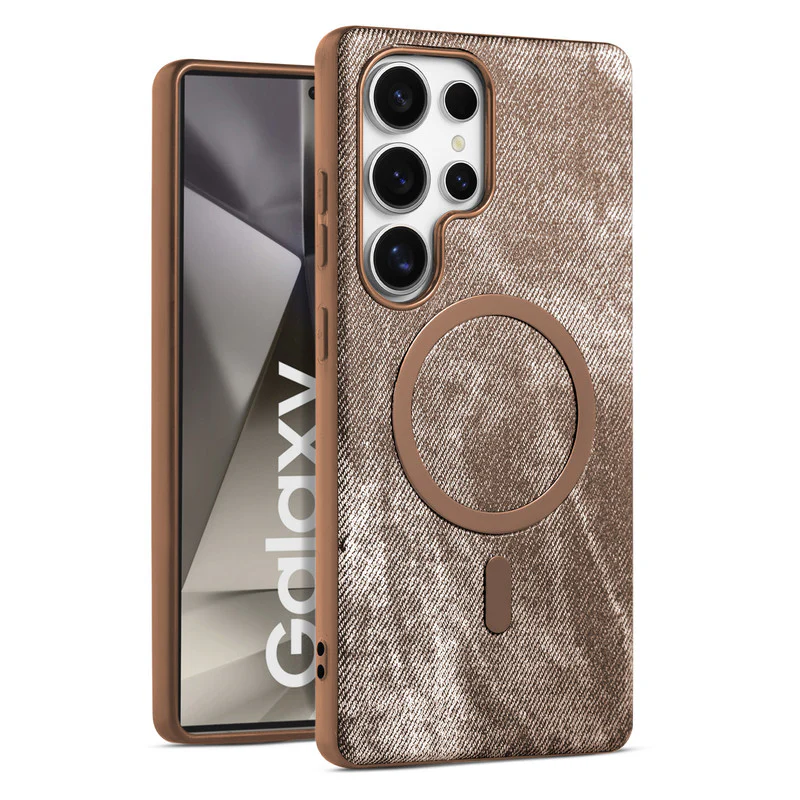 Classic Denim Finish Back Case For Samsung S24 Ultra 5G With Wireless Charging Support Support - Image 7