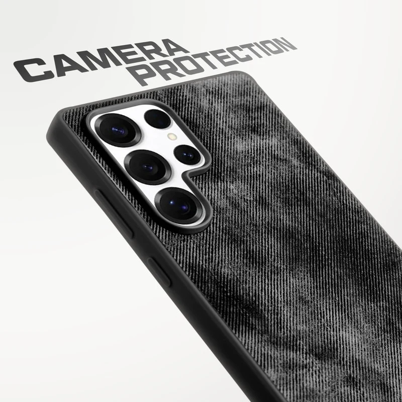 Denim Jeans Cloth Back Cover Case for Samsung S24 Ultra 5G - Image 28
