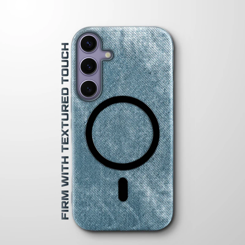 Classic Denim Finish Back Case For Samsung S25 5G With Wireless Charging Support Support - Image 16