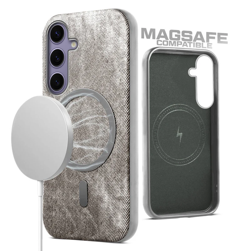 Classic Denim Finish Back Case For Samsung S25 5G With Wireless Charging Support Support - Image 27
