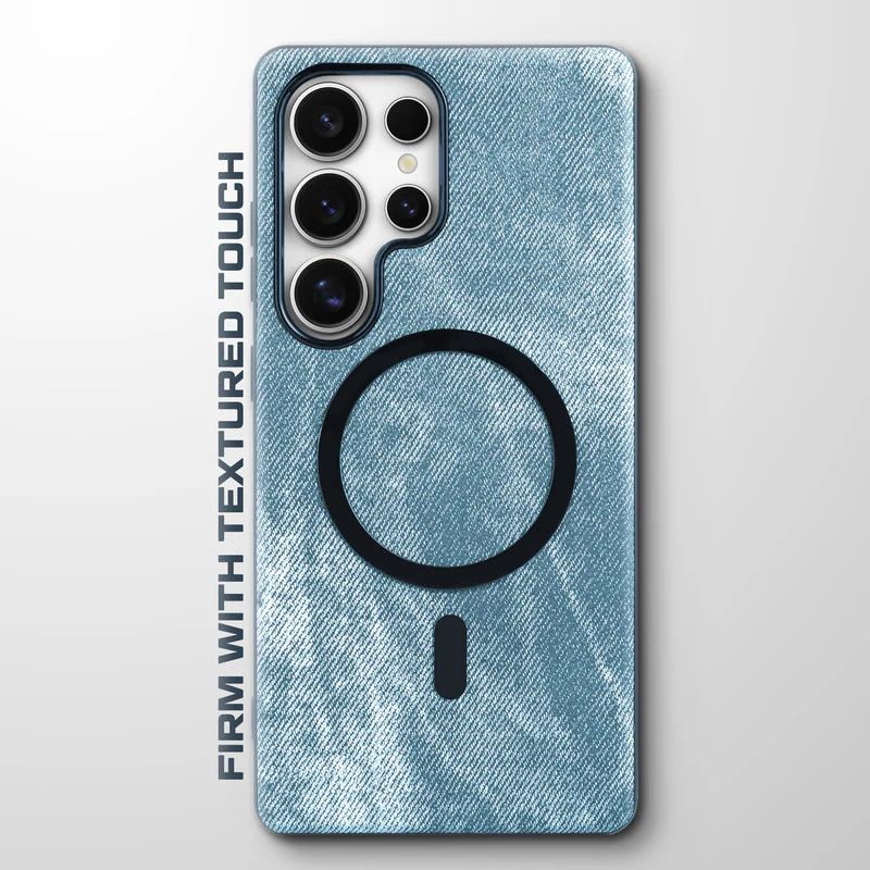 Classic Denim Finish Back Case For Samsung S25 Ultra 5G With Wireless Charging Support Support - Image 16