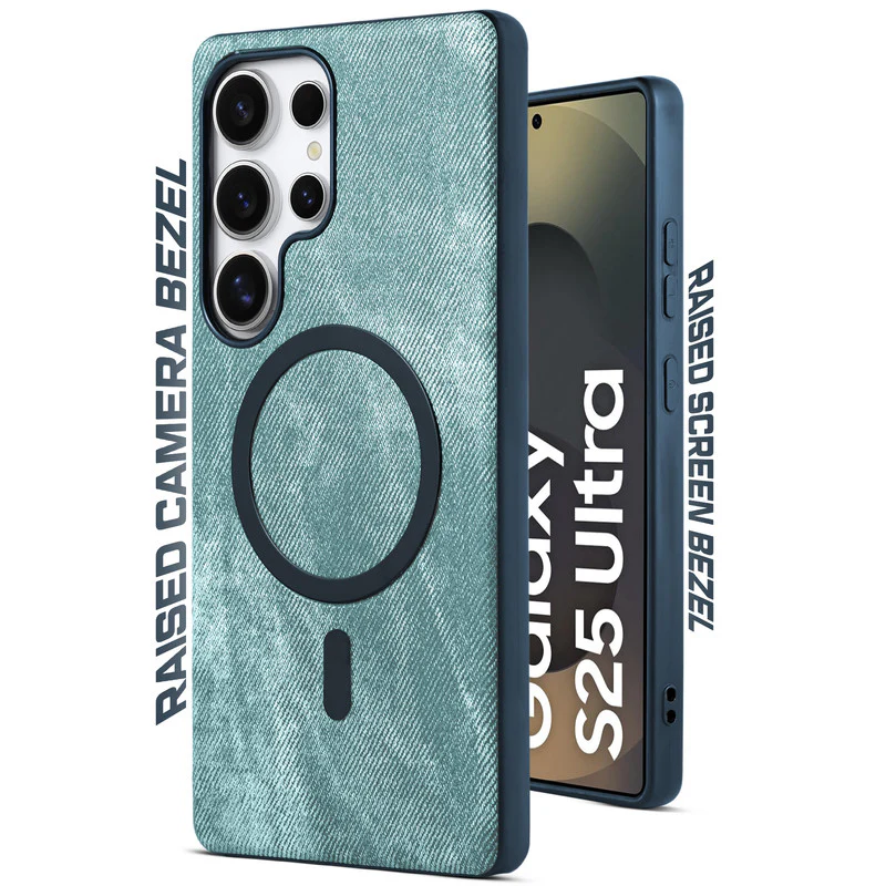 Classic Denim Finish Back Case For Samsung S25 Ultra 5G With Wireless Charging Support Support - Image 36