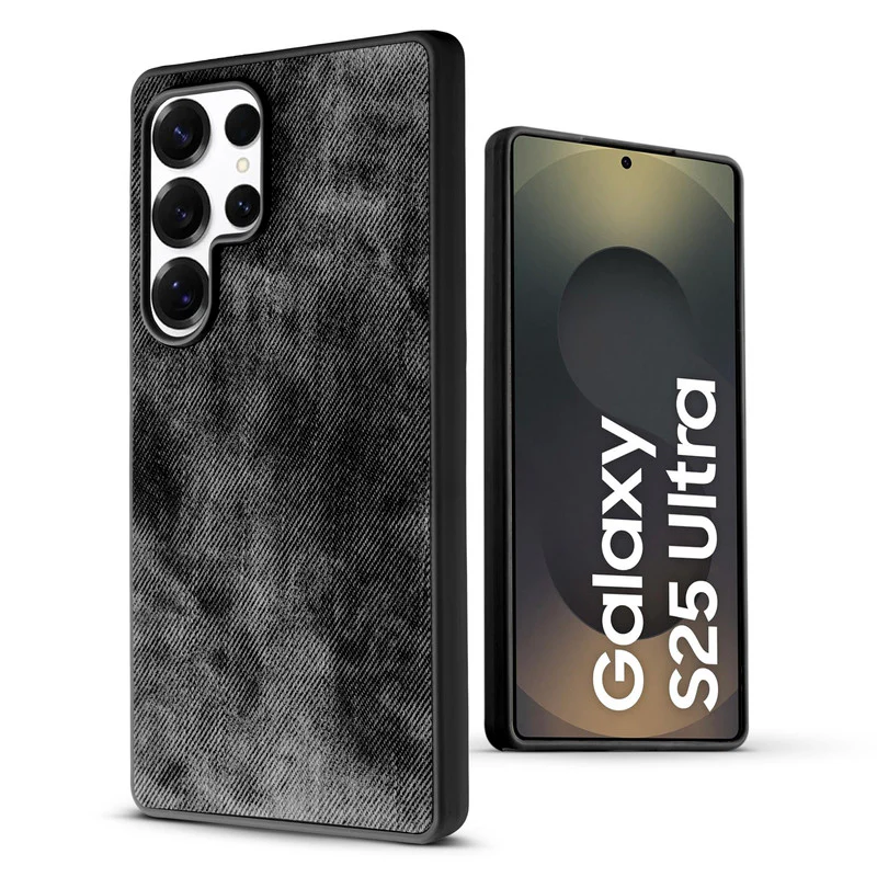 Denim Jeans Cloth Back Cover Case for Samsung S25 Ultra 5G - Image 12