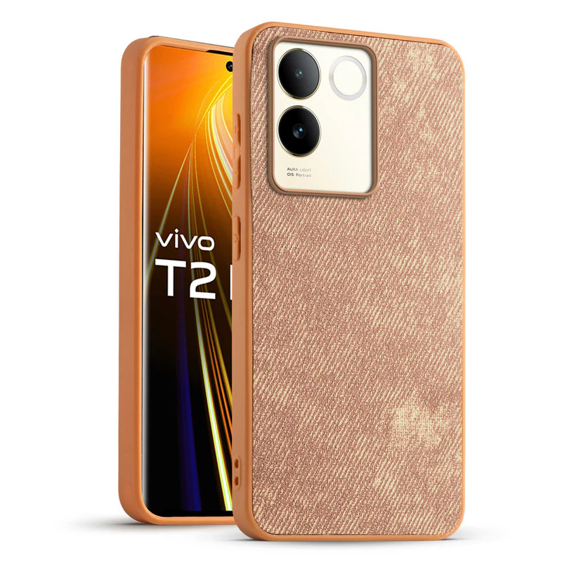 Denim Jeans Cloth Back Cover Case for Vivo T2 Pro 5G - Image 25