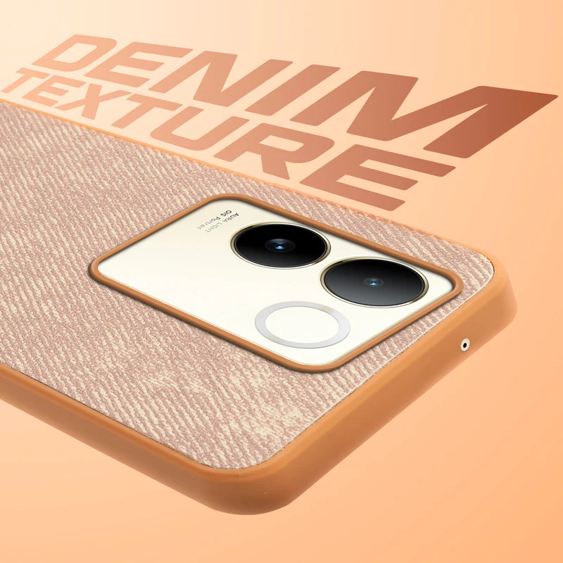 Denim Jeans Cloth Back Cover Case for Vivo T2 Pro 5G - Image 27