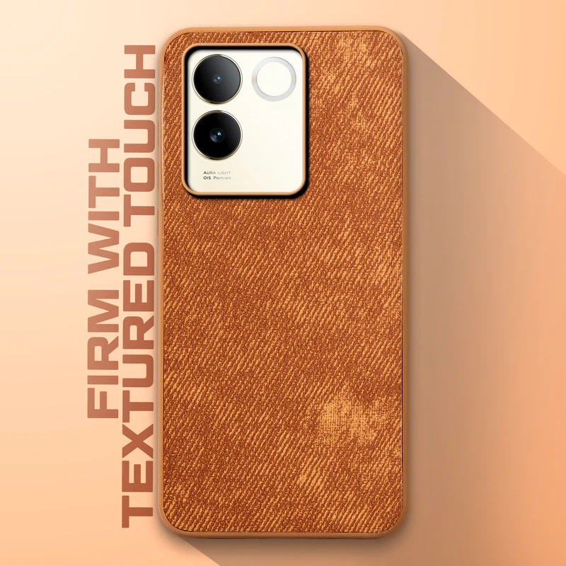 Denim Jeans Cloth Back Cover Case for Vivo T2 Pro 5G - Image 35
