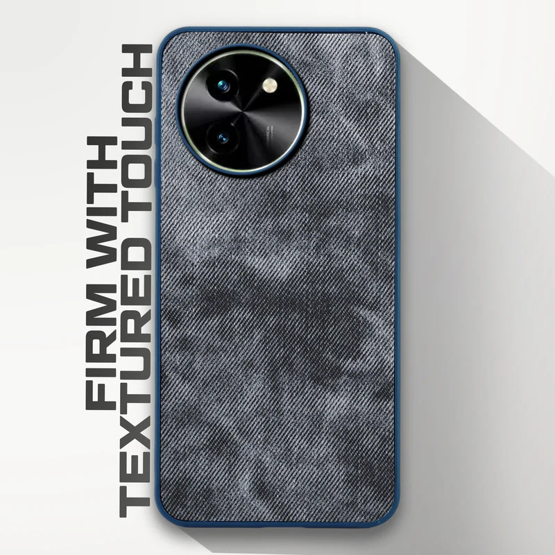Denim Jeans Cloth Back Cover Case for Vivo T3x 5G - Image 11