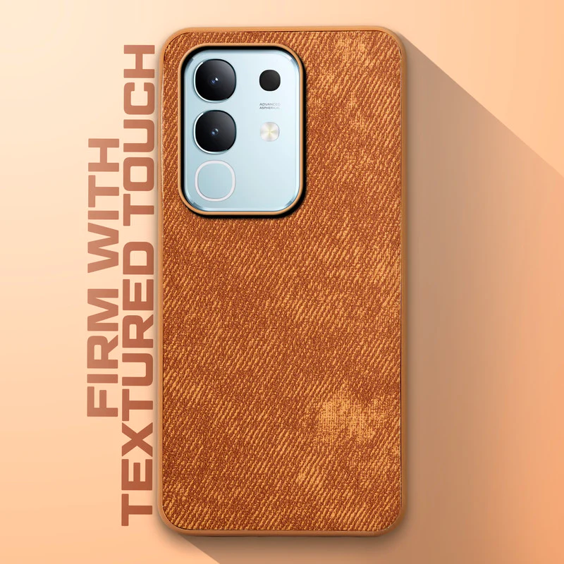 Denim Jeans Cloth Back Cover Case for Vivo T4x 5G - Image 29