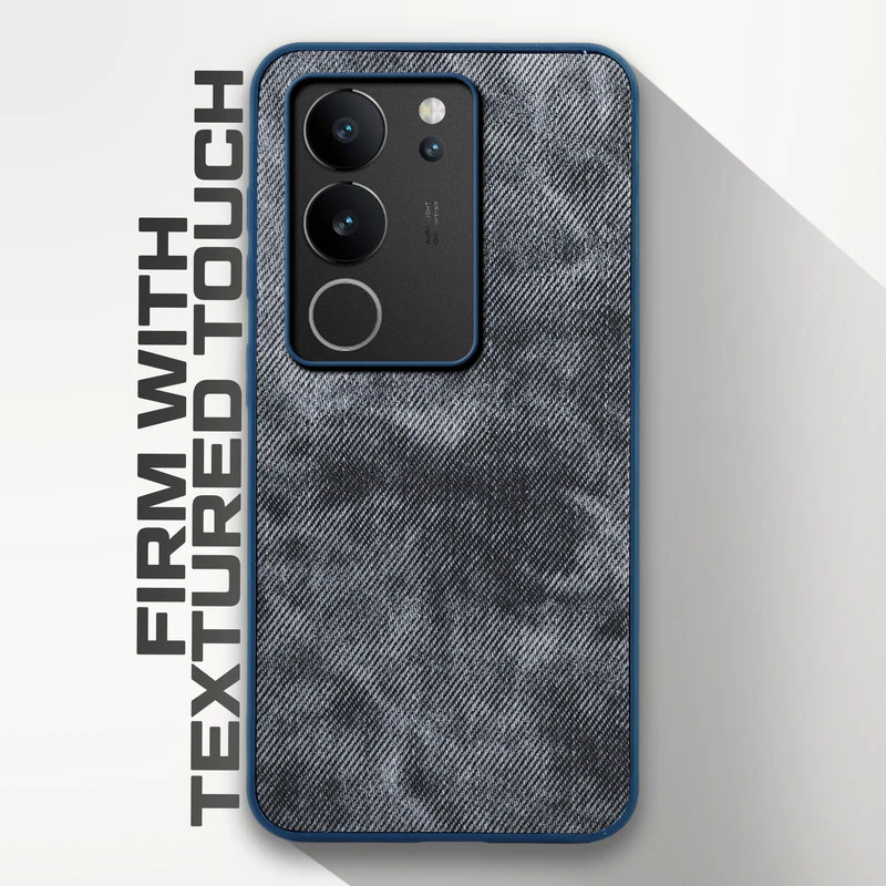 Denim Jeans Cloth Back Cover Case for Vivo V29 5G - Image 11