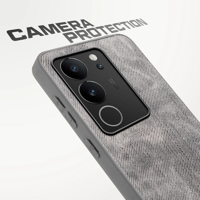 Denim Jeans Cloth Back Cover Case for Vivo V29 5G - Image 40