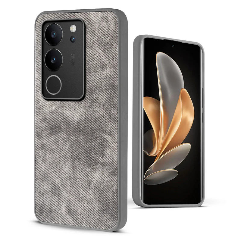 Denim Jeans Cloth Back Cover Case for Vivo V29 5G - Image 42
