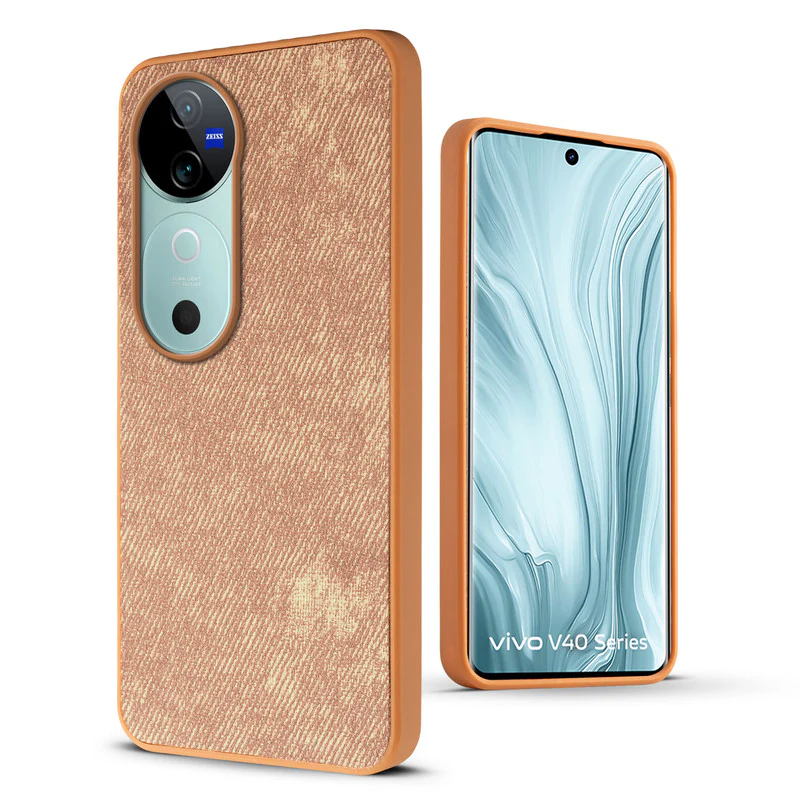 Denim Jeans Cloth Back Cover Case for Vivo V40 5G - Image 30