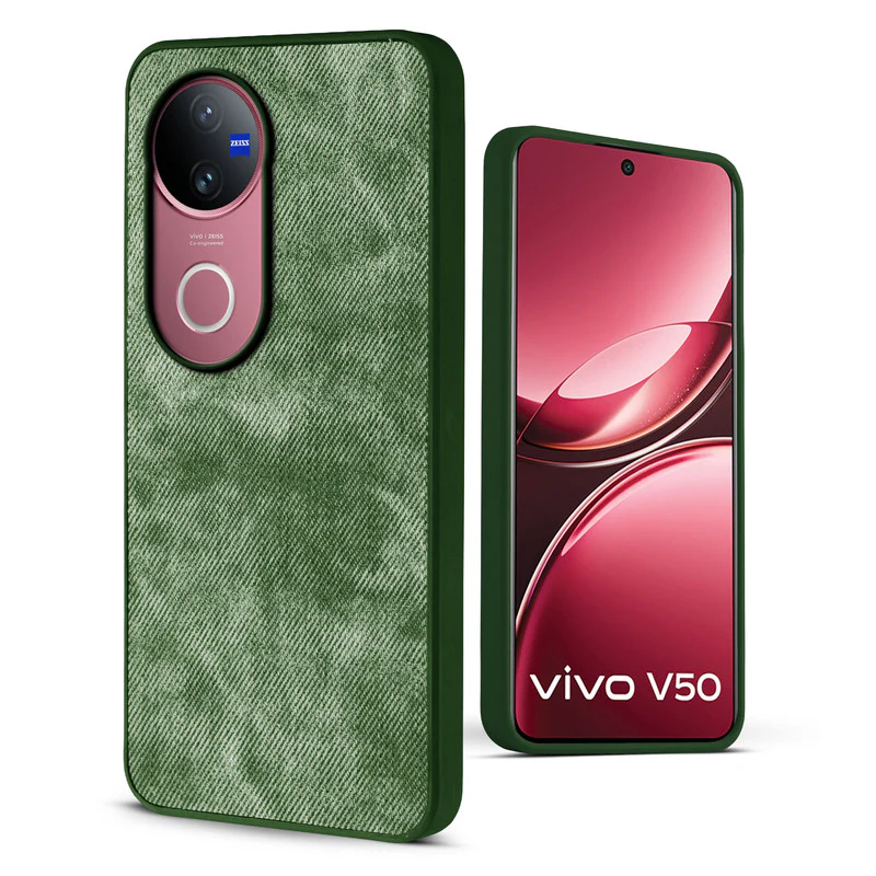 Denim Jeans Cloth Back Cover Case for Vivo V50 5G - Image 18