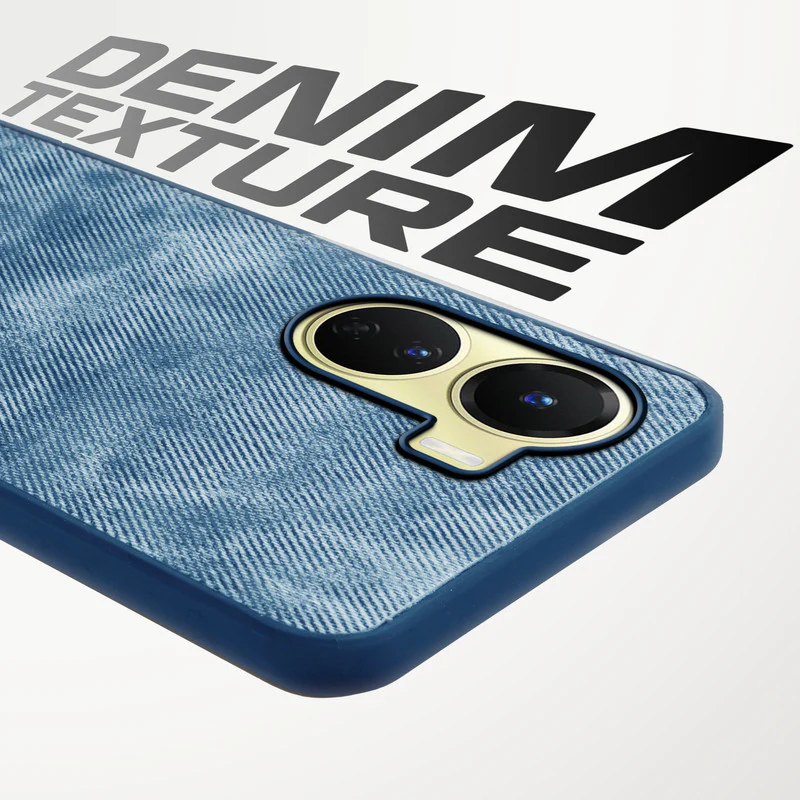 Denim Jeans Cloth Back Cover Case for Vivo Y16 - Image 15