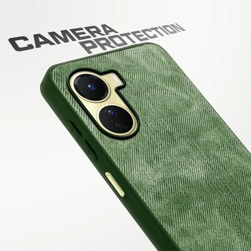 Denim Jeans Cloth Back Cover Case for Vivo Y16 - Image 22