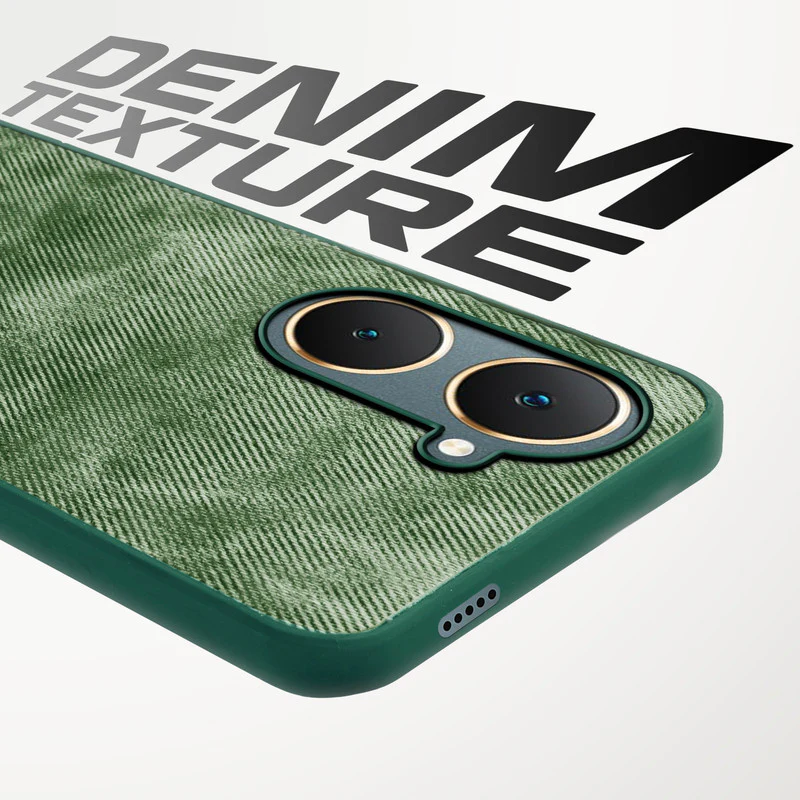 Classic Denim Finish Back Case for Vivo Y18 - Image 21