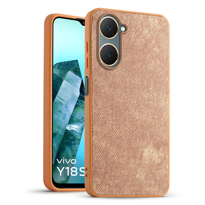 Classic Denim Finish Back Case for Vivo Y18 - Image 25