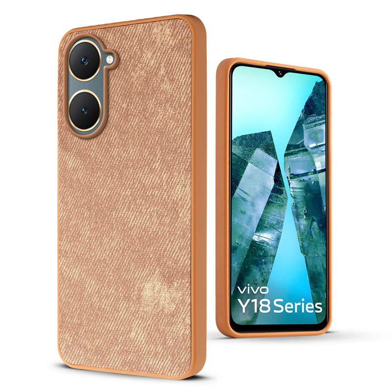 Classic Denim Finish Back Case for Vivo Y18 - Image 30