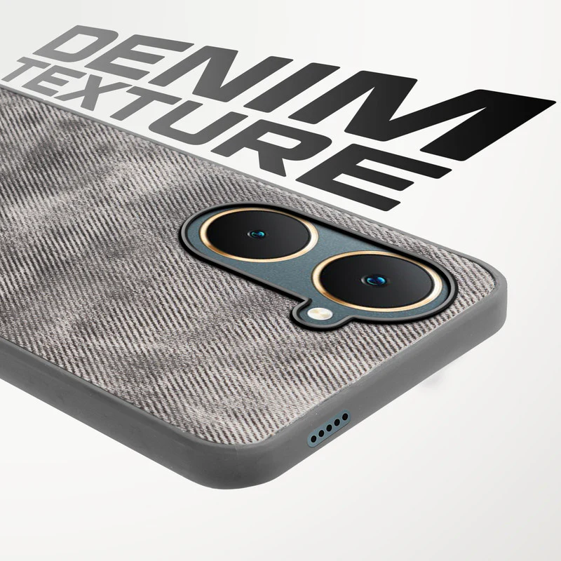 Classic Denim Finish Back Case for Vivo Y18 - Image 39