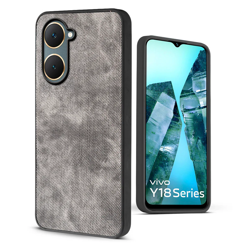 Classic Denim Finish Back Case for Vivo Y18 - Image 6