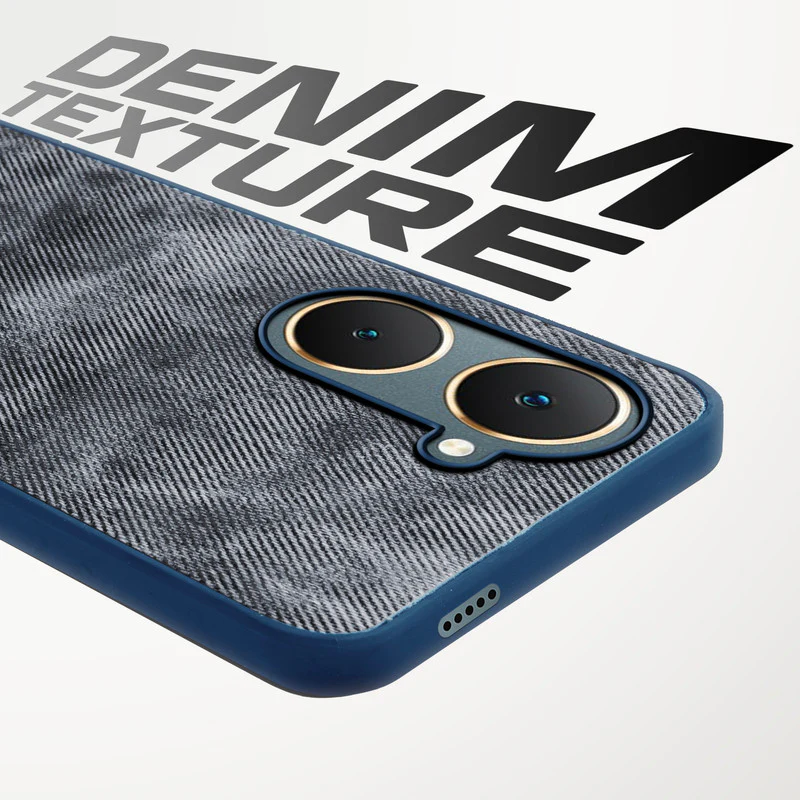 Classic Denim Finish Back Case for Vivo Y18 - Image 9