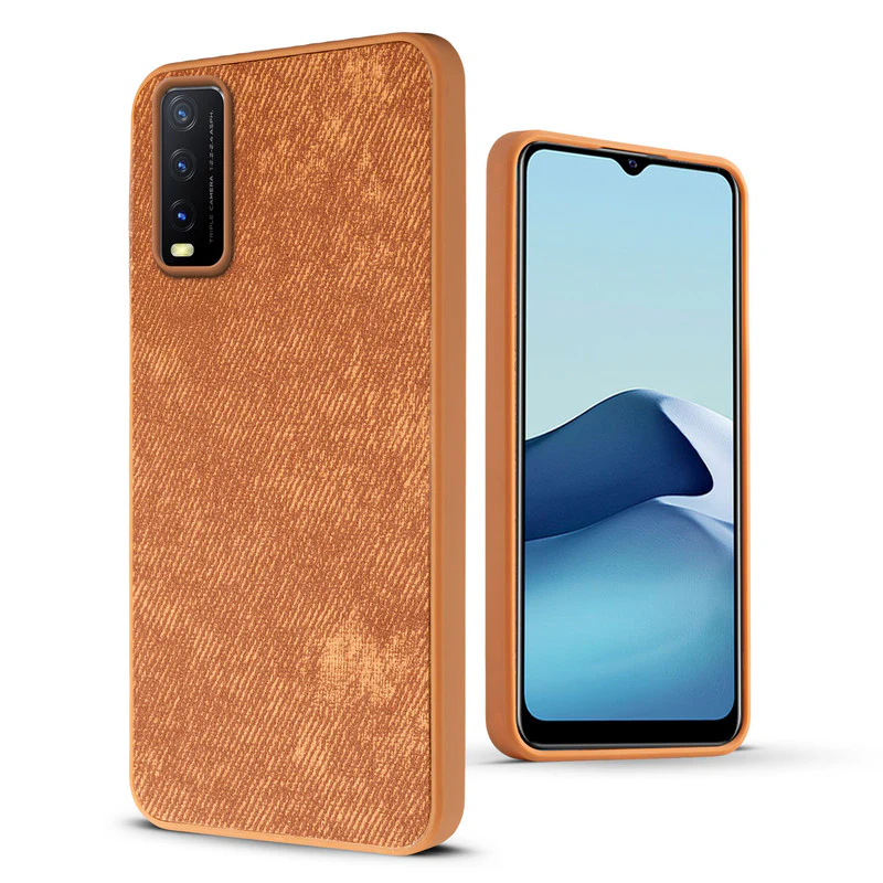 Denim Jeans Cloth Back Cover Case for Vivo Y20 - Image 36